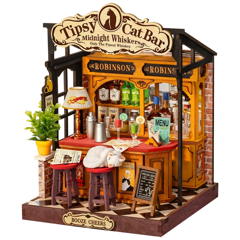 Robotime Tipsy Cat Bar DS054