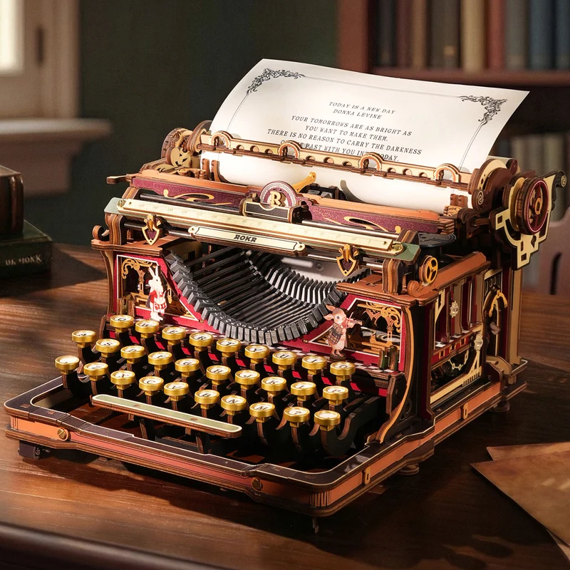 Robotime Mechanical Typewriter (Magic Version) LK703C