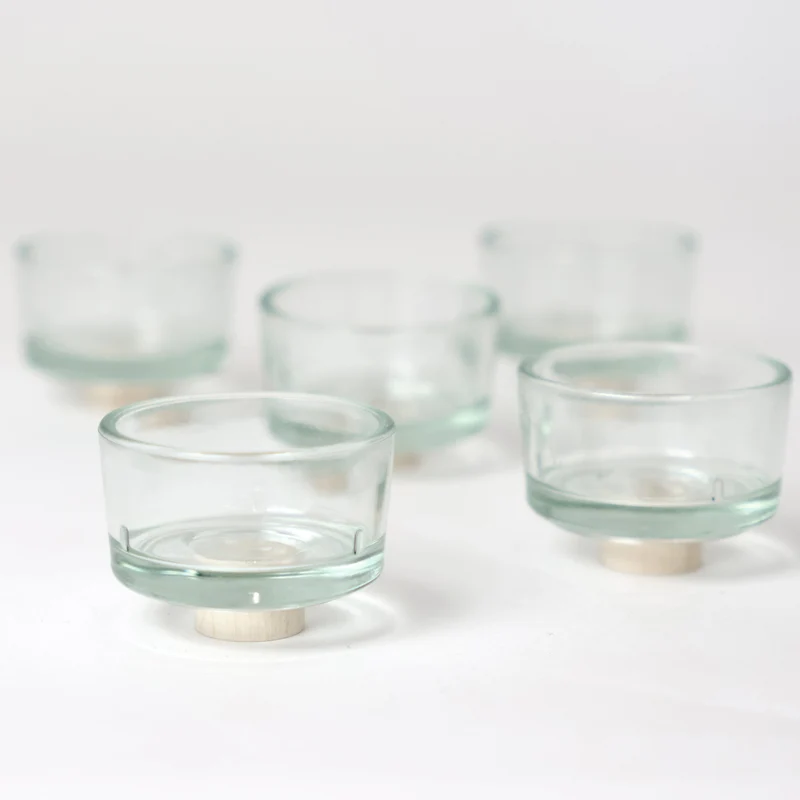 Grimms 06112 Teelichter Glas VE 5 Stk.