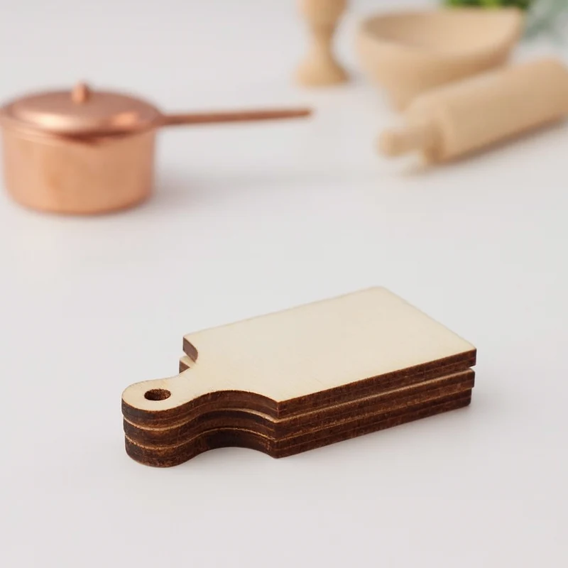 Miniatur Holzbrett Set 3-teilig - Wichtel Zubehör