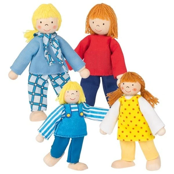 GoKi 51955 Biegepuppen Junge Familie