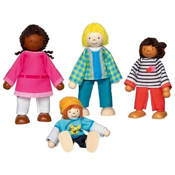 Goki 51463 Biegepuppen Interkulturelle Familie