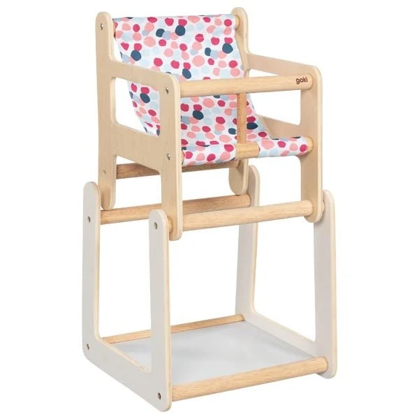 GoKi 51483 Puppenhochstuhl mit Tisch, 2in1