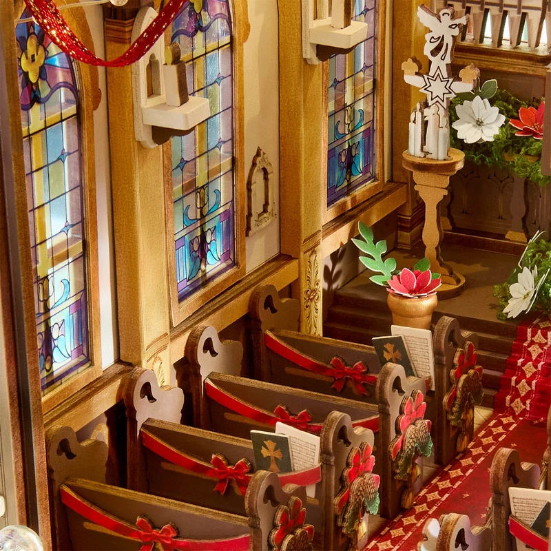 Robotime Book Nook Caroling Cathedral TGB26
