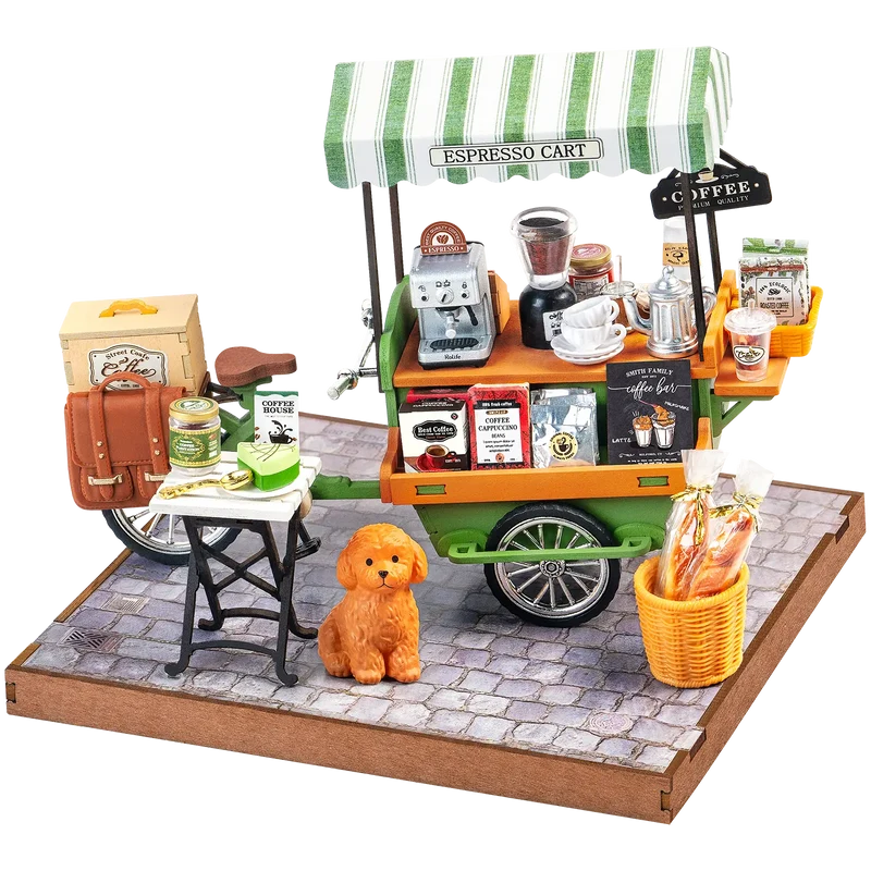 Robotime Aromatic Coffee Cart DG182