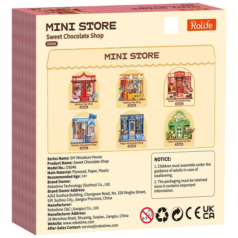Robotime Sweet Chocolate Shop DS046