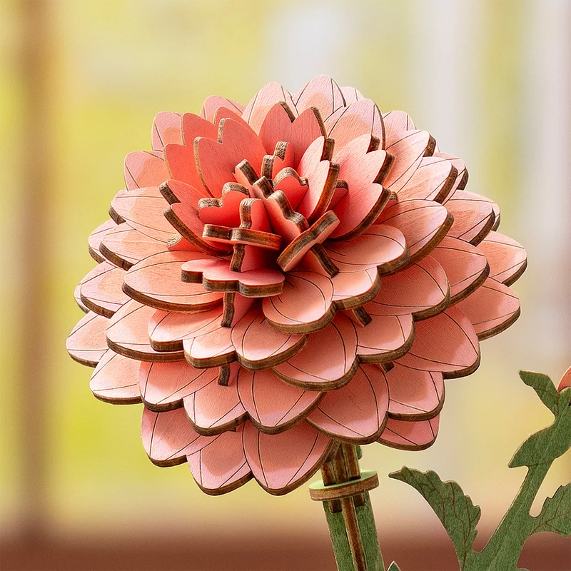 Robotime Pink Dahlia / Rosa Dahlie TW131