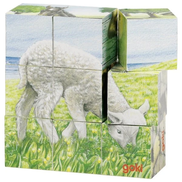GoKi Würfelpuzzle Bauernhoftiere