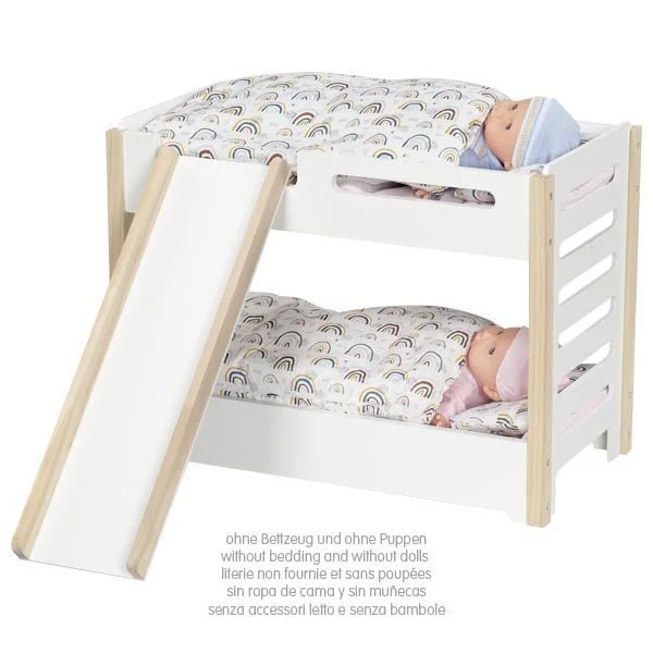 GoKi 51451 Puppen-Etagenbett mit Rutsche