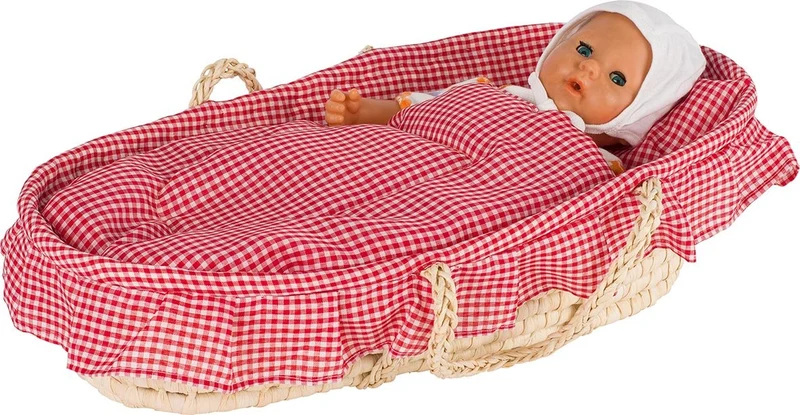 GoKi 15252 Puppentragekorb mit Bettzeug