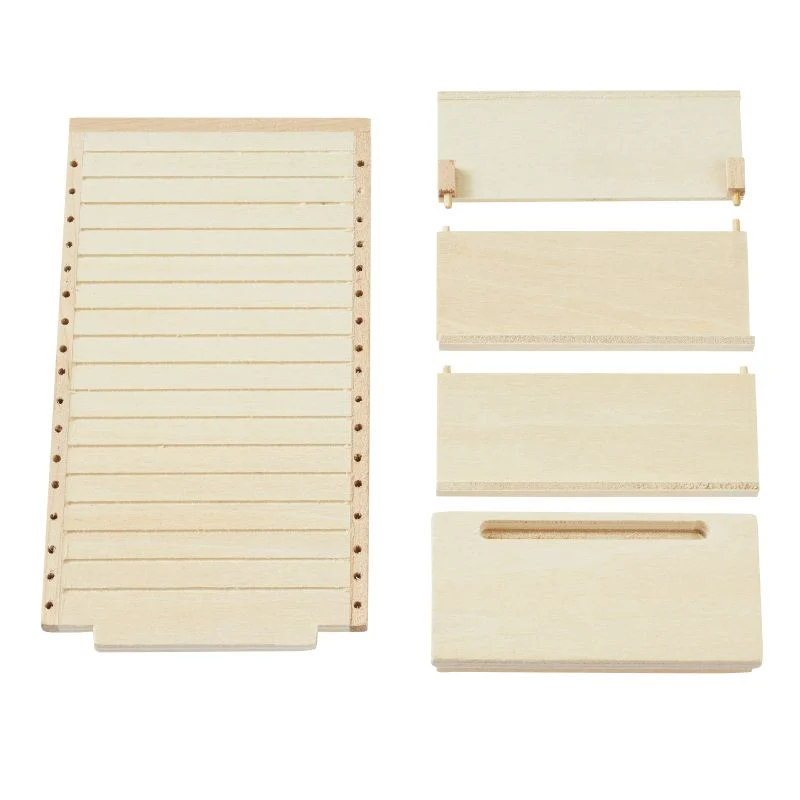 Miniatur Steckregal Holz 8x3,8x16cm – Wichtel Zubehör Puppenhaus