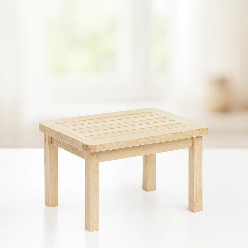 Miniatur Tisch Holz ca. 7,5x4,8x4,3cm – Wichtel Zubehör