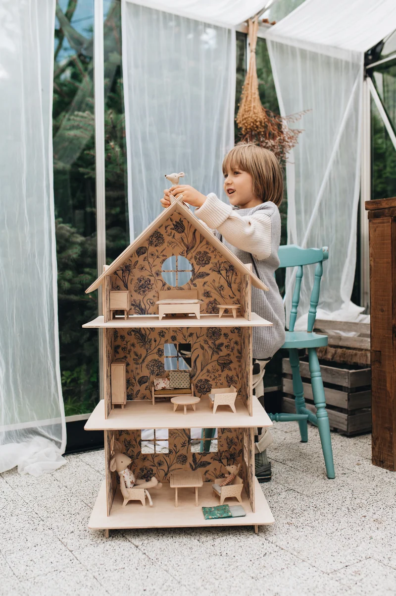 Milin Holzpuppenhaus – Vintage Flower