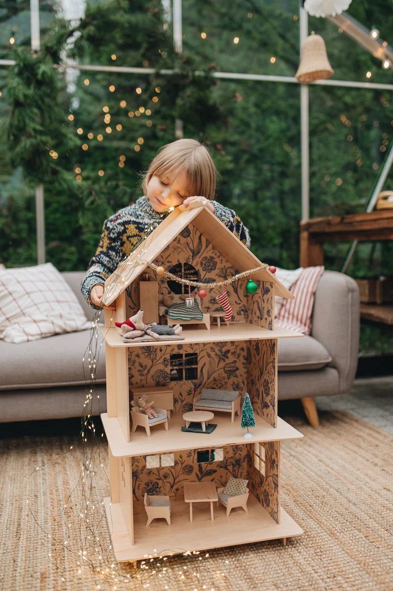 Milin Holzpuppenhaus – Vintage Flower