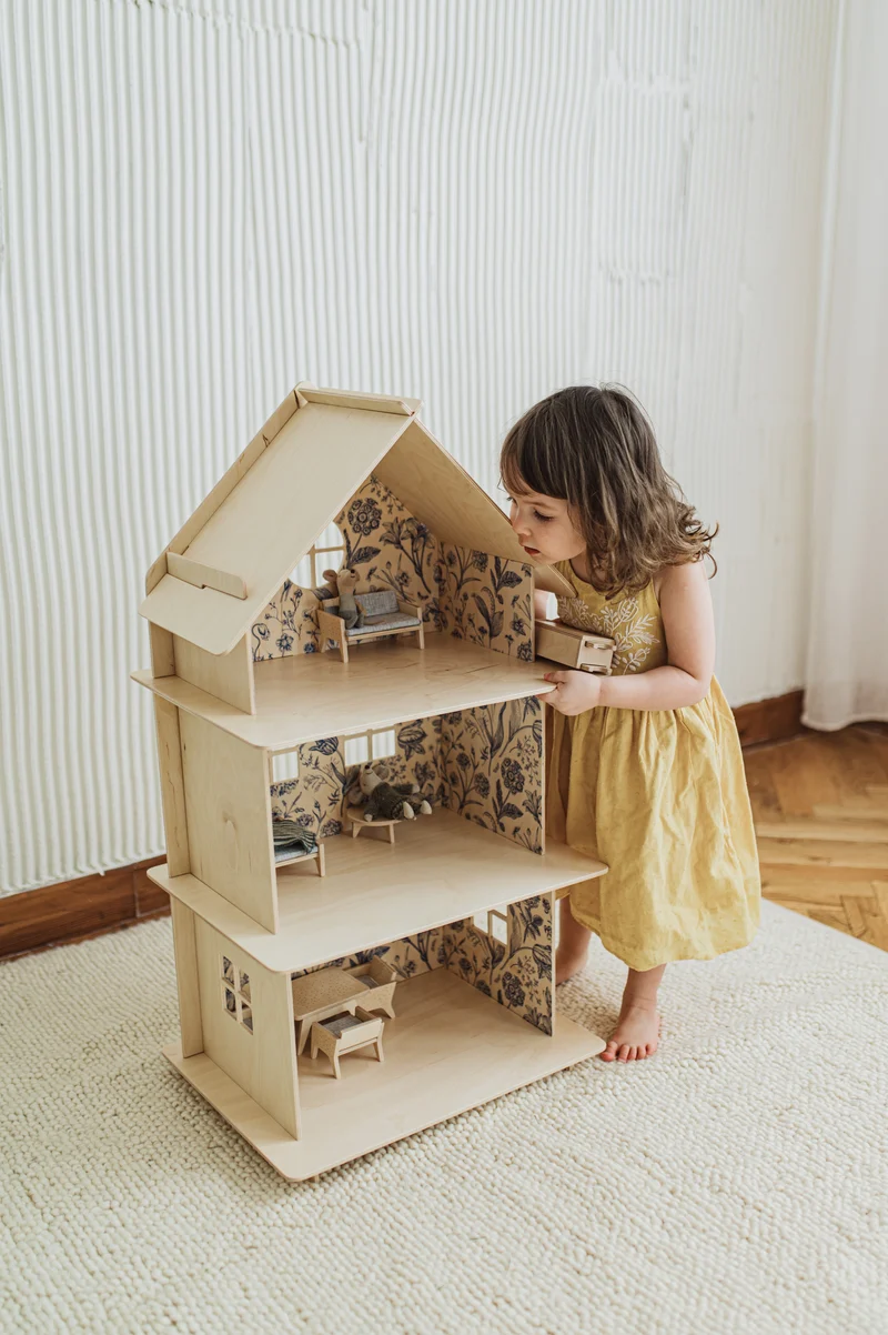 Milin Holzpuppenhaus – Vintage Flower