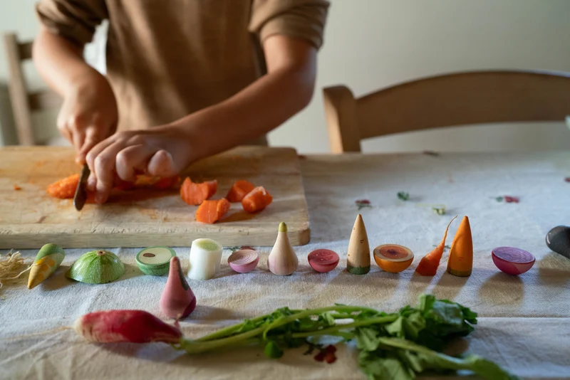 Grapat Veggies - 12 handbemalte Gemüse aus Holz