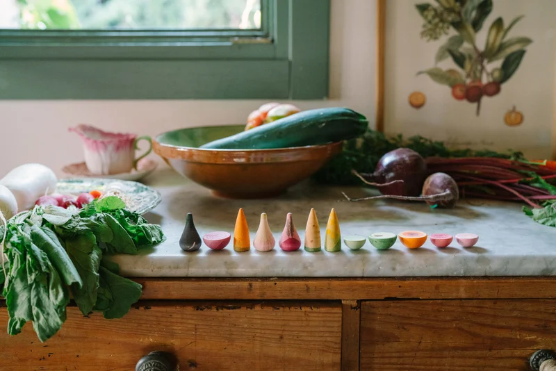 Grapat Veggies - 12 handbemalte Gemüse aus Holz