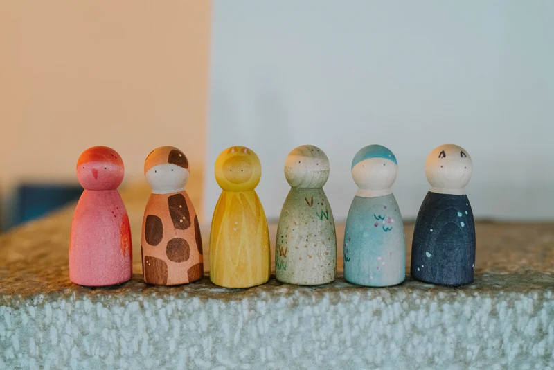 Grapat The Animal Crew - 6 Tierfreunde Holzfiguren