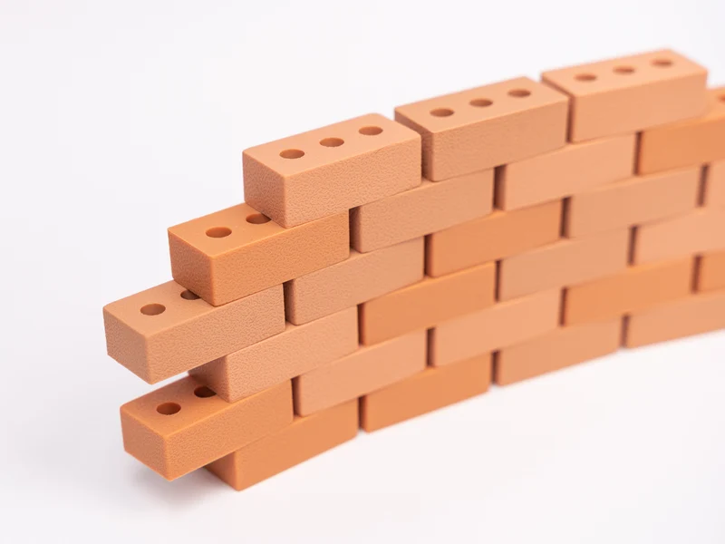 Inspire My Play 141 "Mini Bricks" 25 Mini-Ziegelsteine aus Silikon