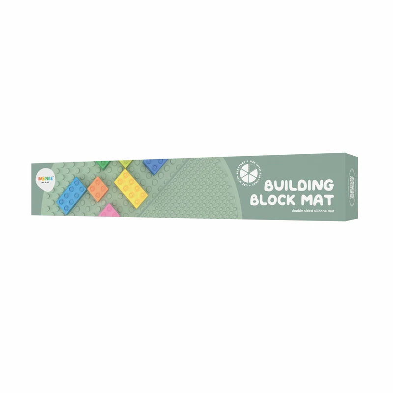 Inspire My Play 123 Baustein-Matte – grün "Building Block Mat"