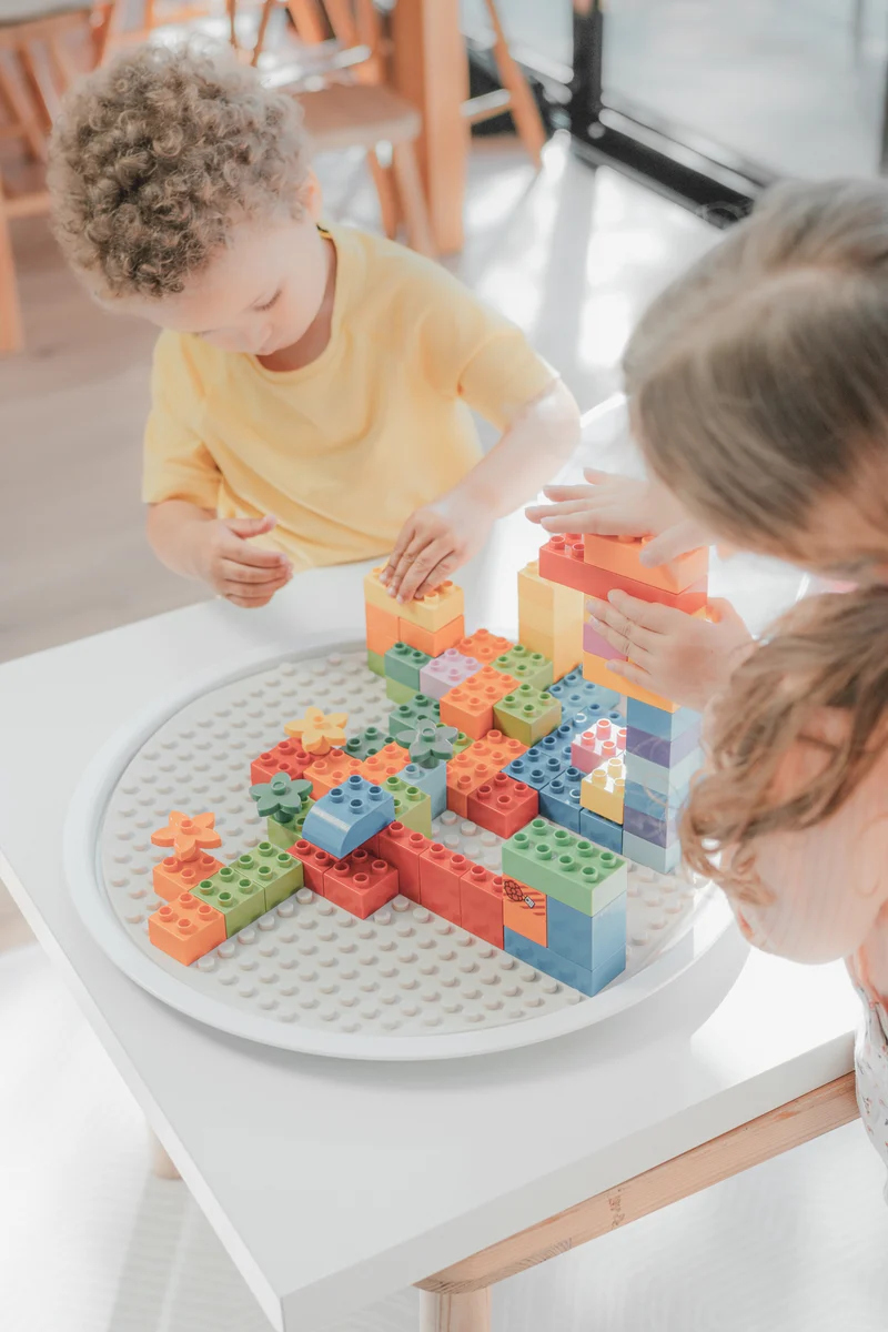 Inspire My Play 123 Baustein-Matte – grün "Building Block Mat"