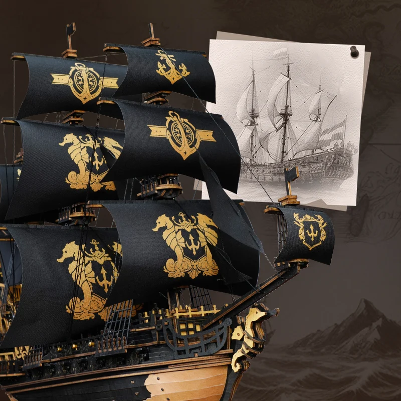Robotime The Seahorse Barque MCB02