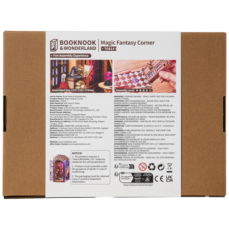 Robotime Book Nook Magic Fantasy Corner TGB14