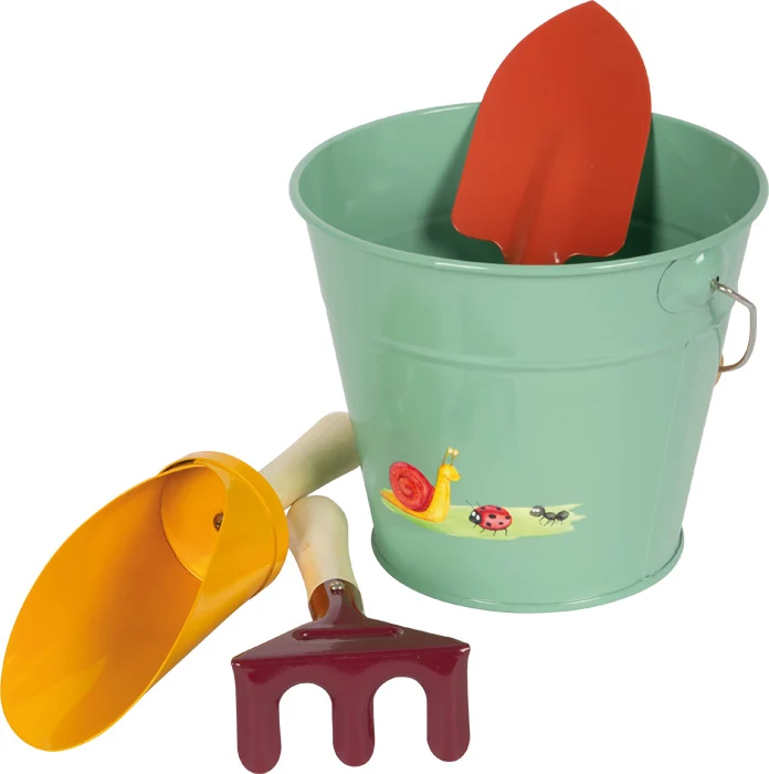 Handschaufel-Set mit Eimer „Tiny Garden“ – 3-teiliges Gartenspielzeug