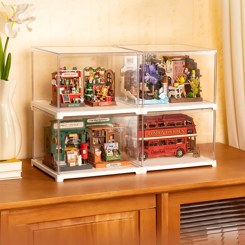 Robotime Dust Cover / Display Case Landscape S (Innenmaße L:205mm*B:177mm*H:137mm) DF04L