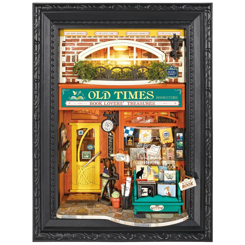 Robotime Old Times Bookstore DP004