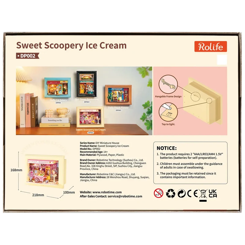 Robotime Sweet Scoopery Ice Cream DP002