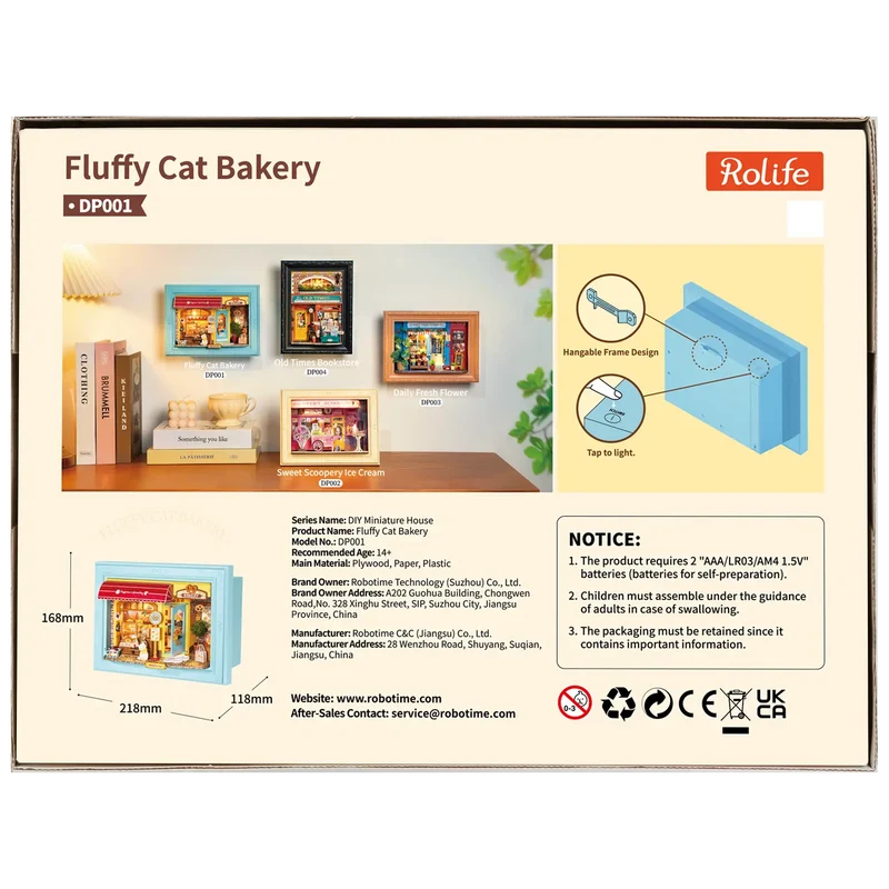 Robotime Fluffy Cat Bakery DP001
