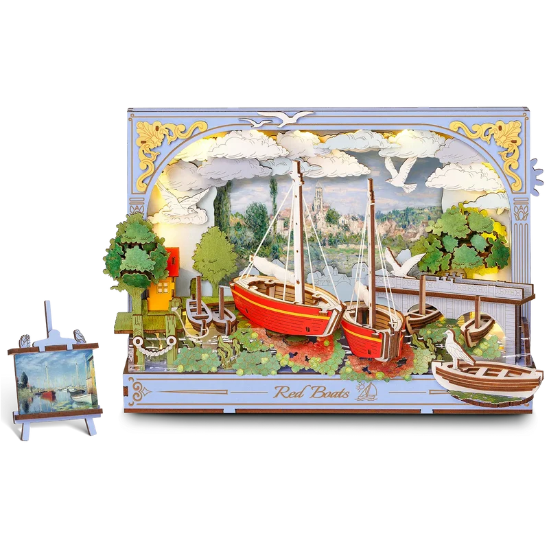 Robotime Red Boats TH004