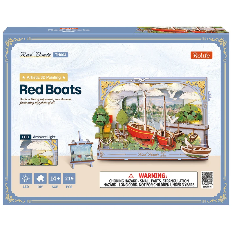 Robotime Red Boats TH004