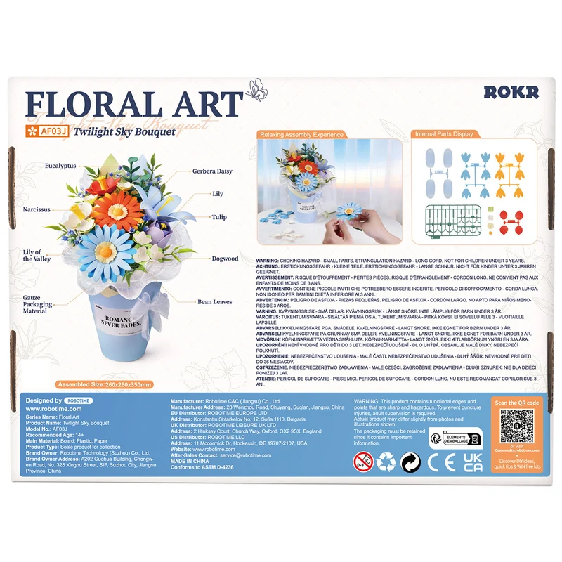 Robotime Twilight Sky Bouquet AF03J