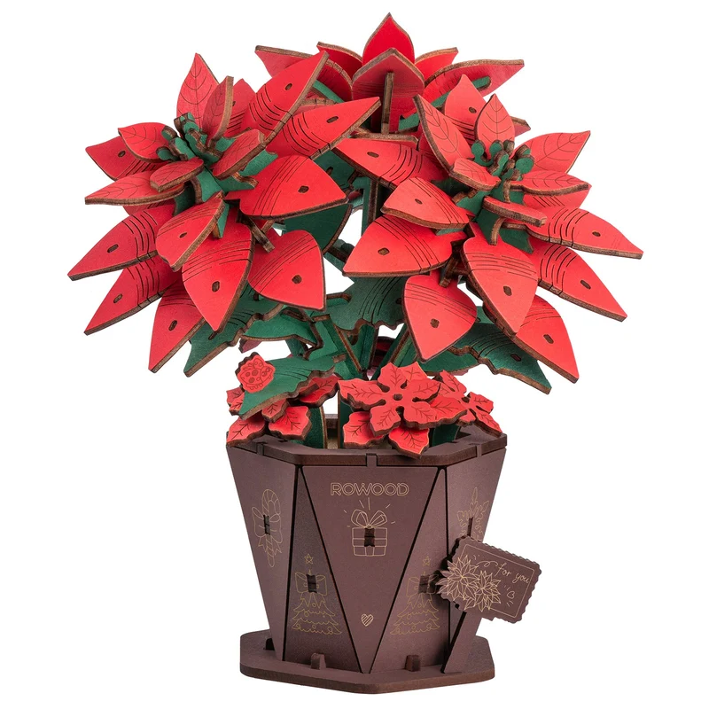 Robotime Weihnachtsstern (Poinsettia) TF001