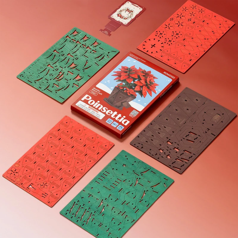 Robotime Weihnachtsstern (Poinsettia) TF001