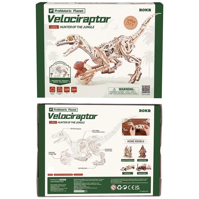 Robotime Velociraptor LD01