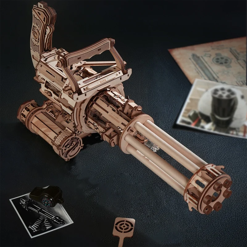 Robotime Rotating-Barrel Machine Gun LQA01