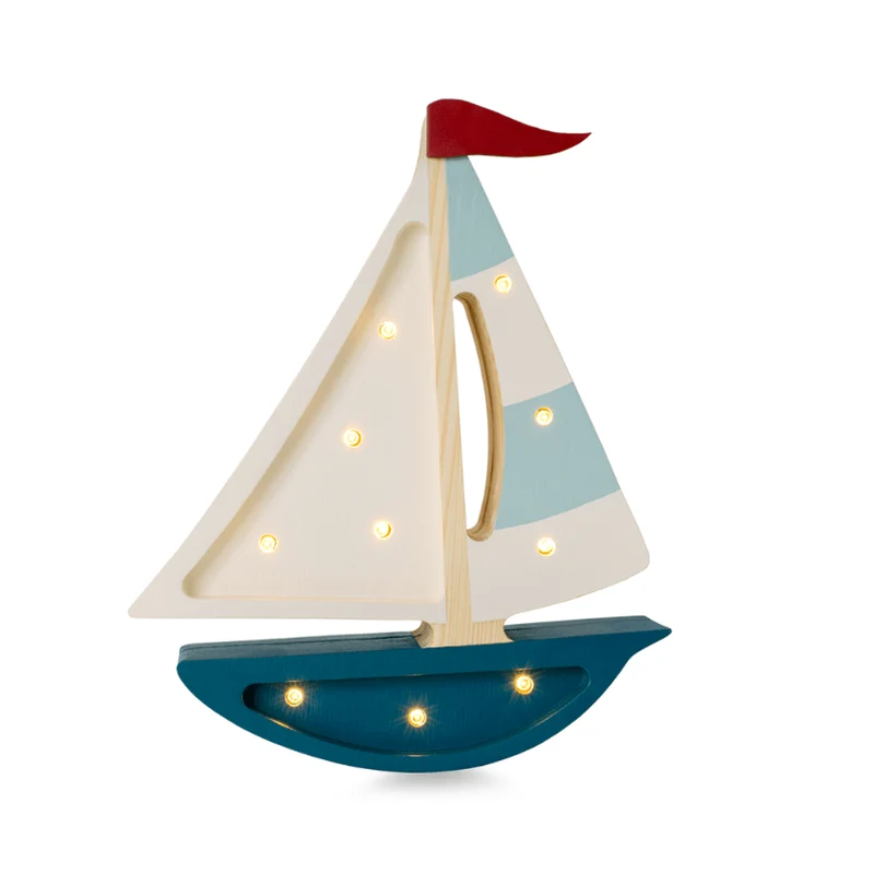 Little Lights LL078-440 Segelboot blaugrün