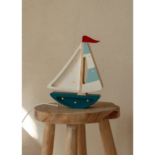 Little Lights LL078-440 Segelboot blaugrün