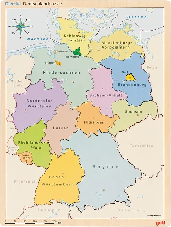 GoKi Schichtenpuzzle Deutschland