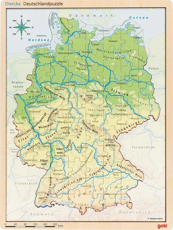 GoKi Schichtenpuzzle Deutschland
