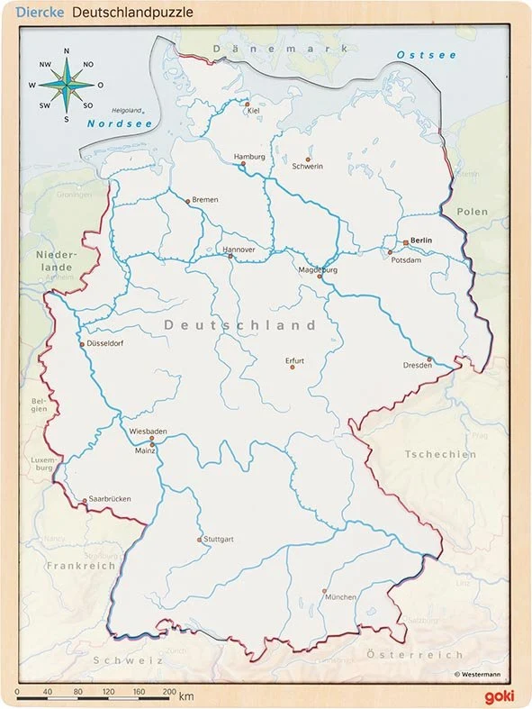 GoKi Schichtenpuzzle Deutschland
