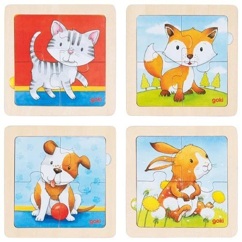 GoKi Puzzle mit Hintergrundbild Terkinder