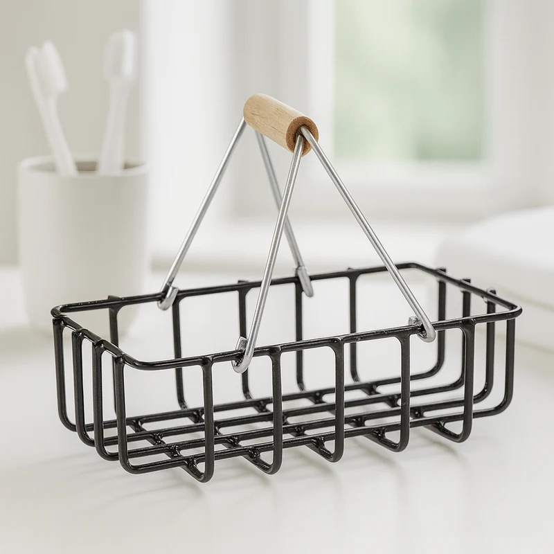 Miniatur Drahtkorb – Wichtel Zubehör 4,5x2,7x3,4cm