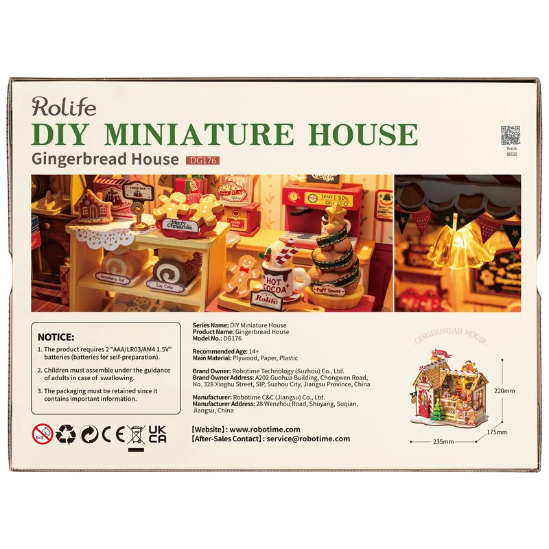 Robotime Gingerbread House DG176