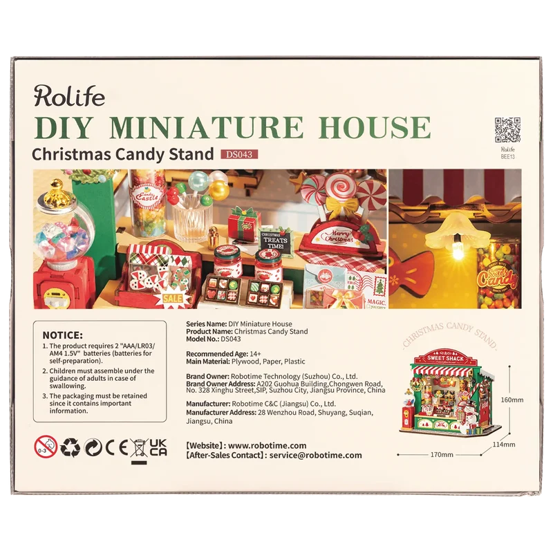 Robotime Christmas Candy Stand DS043