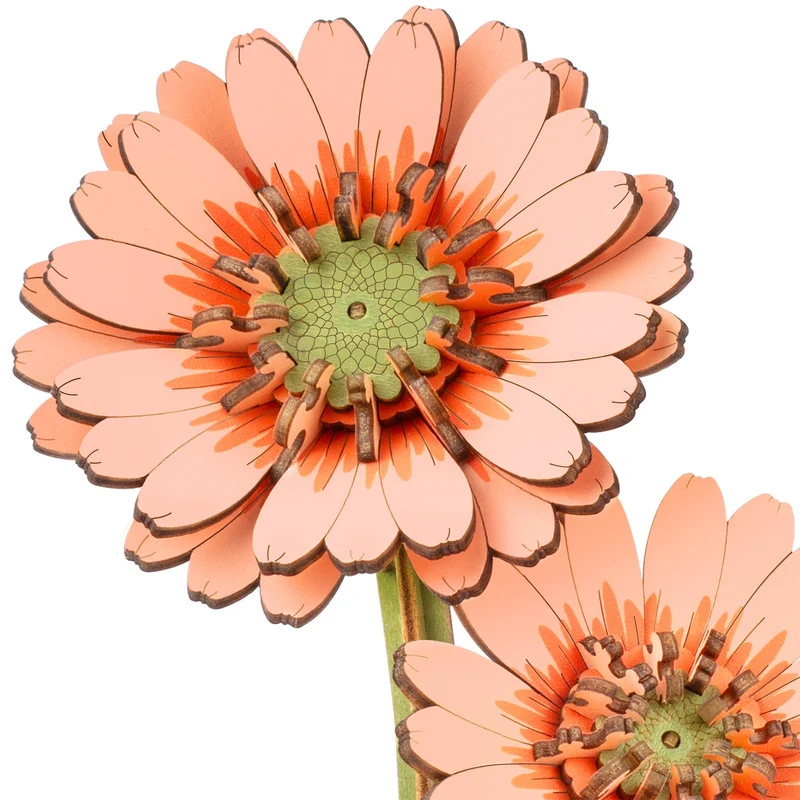Robotime Light Orange Gerbera / Hellorangefarbene Gerbera TW111