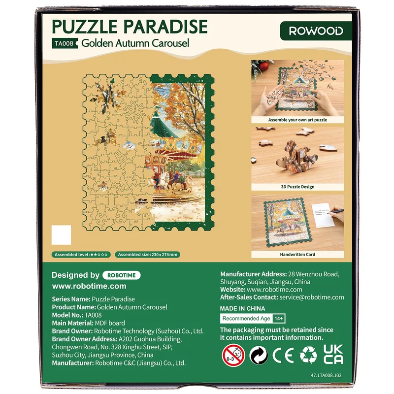 Robotime Golden Autumn Carousel TA008